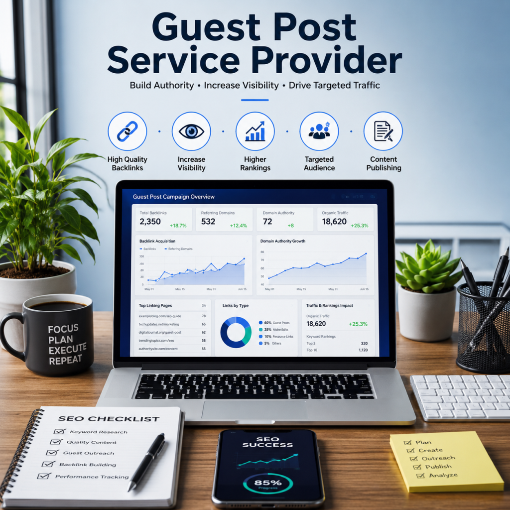 Guest Post Service Provider: Grow Traffic the Smart Way
